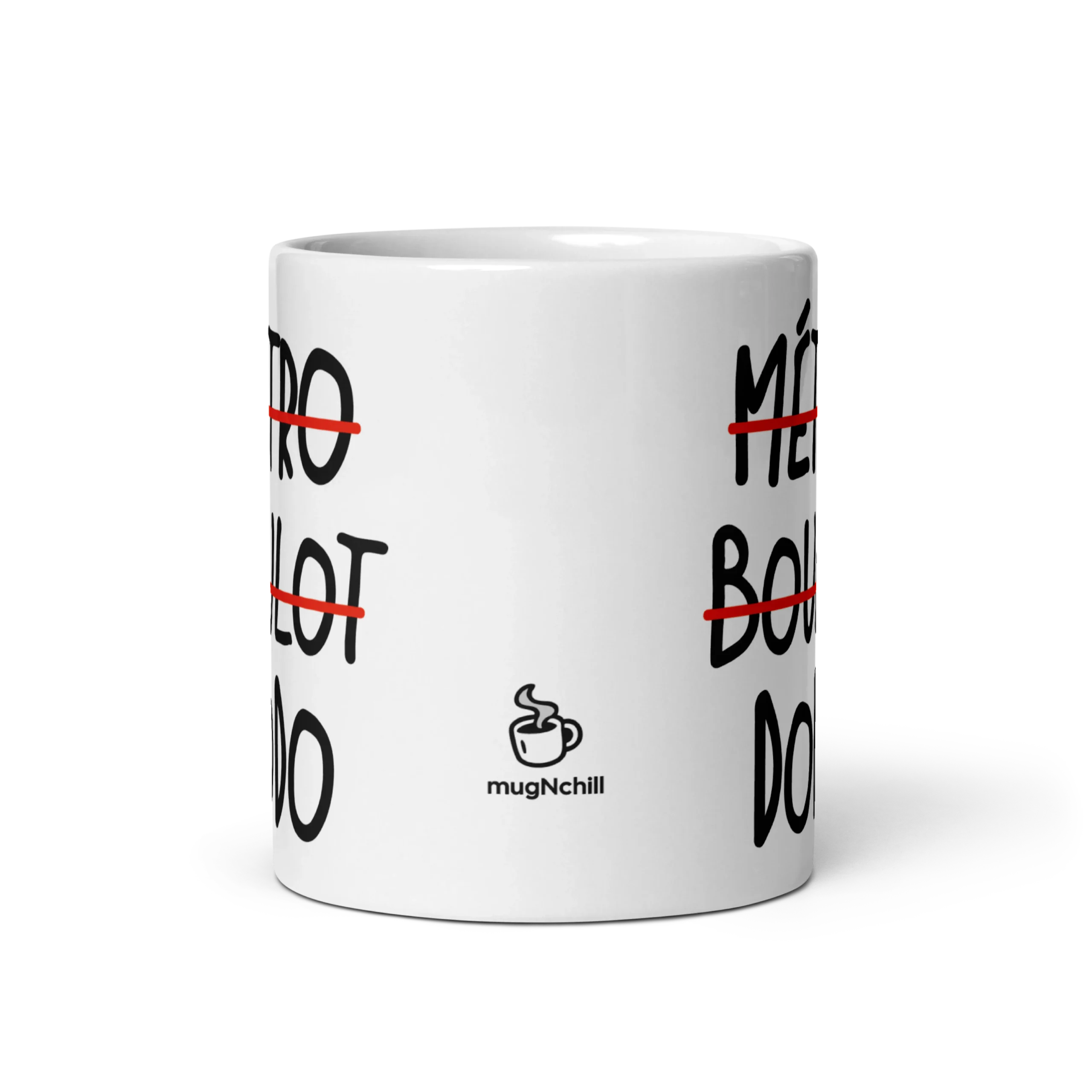 mug 325ml métro boulot dodo